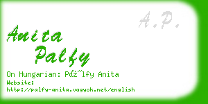 anita palfy business card